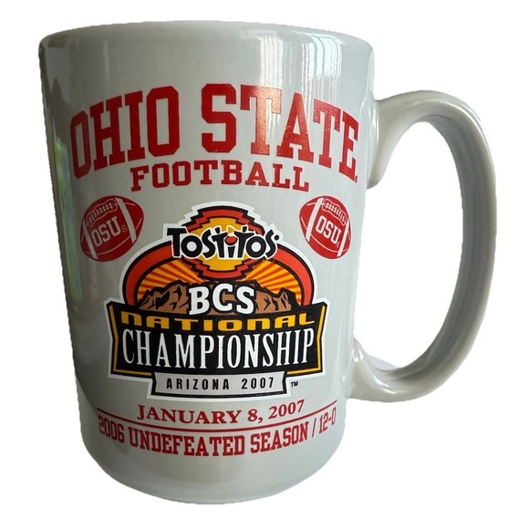 M Ware Other - 2006 Ohio State Mug OSU Buckeyes Big Ten Champions Perfect Season Coffee Cup *!*